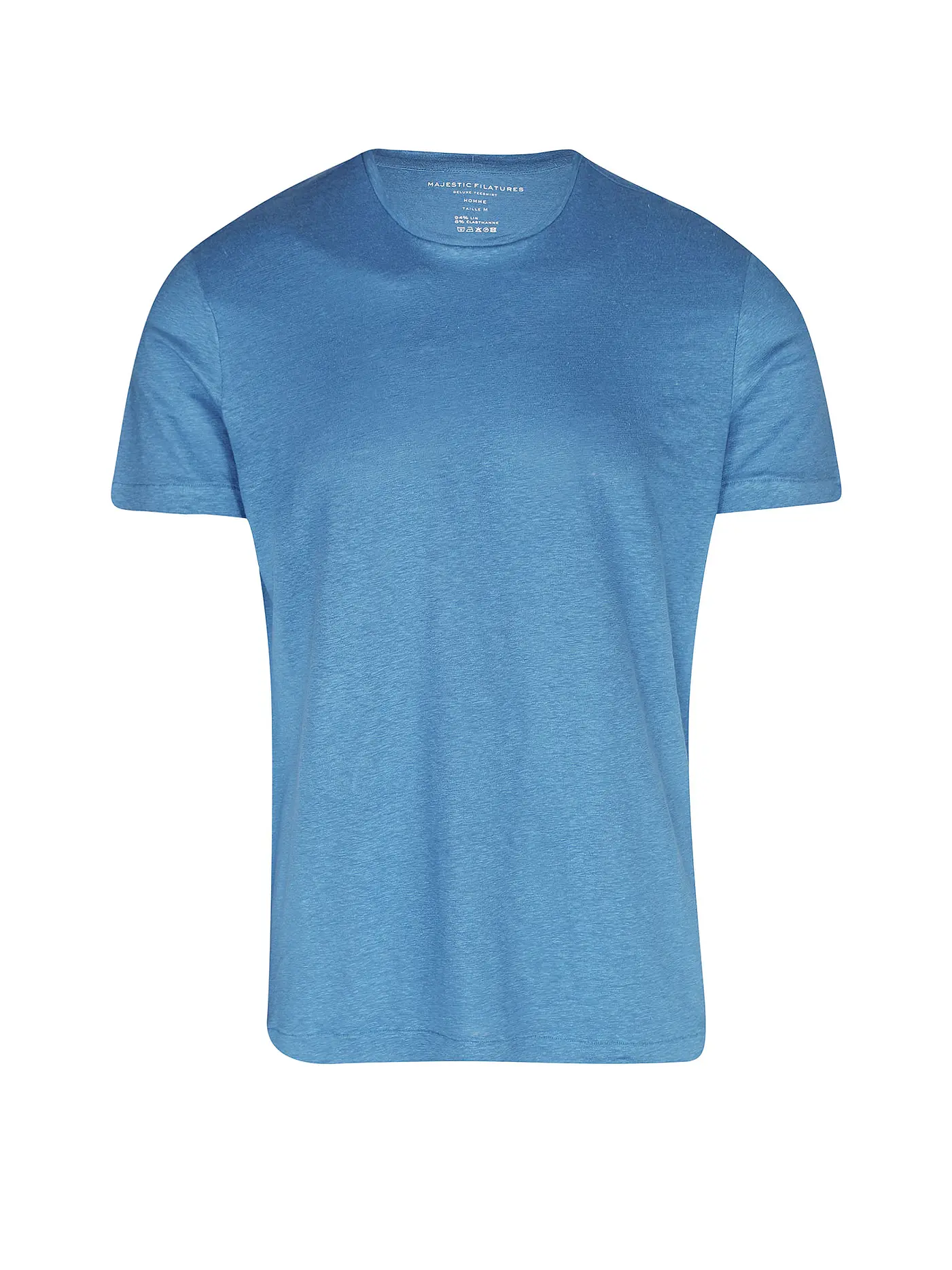 MAJESTIC FILATURES | Leinen T-Shirt | blau